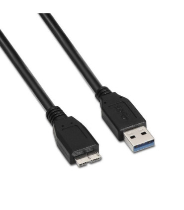 Cable usb 3.0 aisens a105-0044/ usb macho - microusb macho/ 5gbps/ 2m/ negro