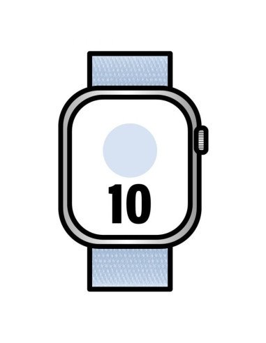 Apple watch series 10/ gps/ cellular/ 42mm/ caja de aluminio / correa loop deportiva azul nube