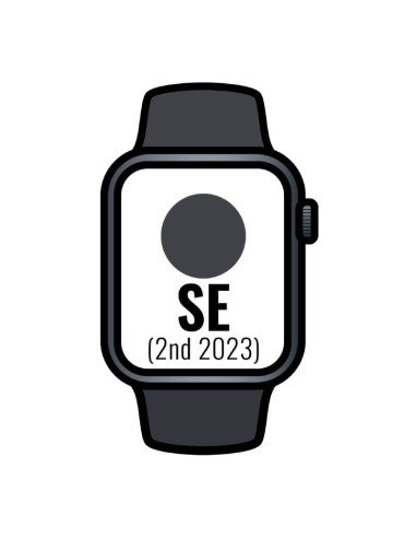 Apple watch se 2 gen 2023/ gps/ 44mm/ caja de aluminio medianoche/ correa deportiva medianoche s/m