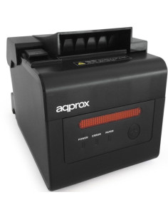 Impresora de tickets approx apppos80alarm/ térmica/ ancho papel 58 y 80mm/ usb-rs232-lan-rj11/ negra