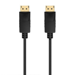 Cable displayport 1.2 ccs 4k aisens a124-0737/ displayport macho - displayport macho/ hasta 5w/ 2300mbps/ 50cm/ negro
