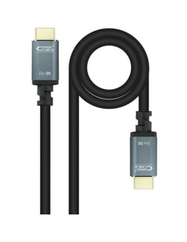 Cable hdmi 2.1 iris 8k nanocable 10.15.8005/ hdmi macho - hdmi macho/ 5m/ negro