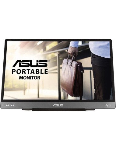 Monitor portátil asus zenscreen mb14ac 14'/ full hd/ plata y negro