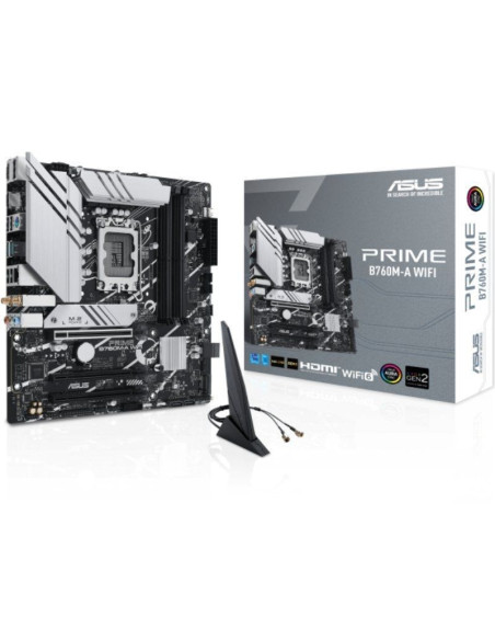 Placa base asus prime b760m-a wifi socket 1700/ micro atx
