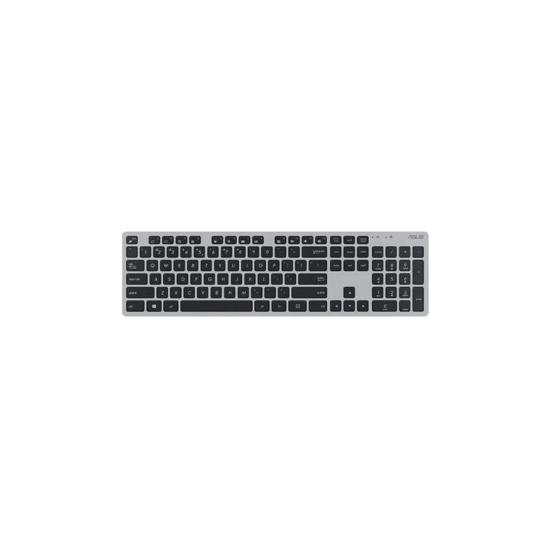 Teclado y ratón inalámbricos asus w5000 wireless/ gris