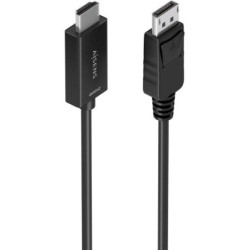Cable conversor aisens a125-0895/ displayport macho - hdmi 4k macho/ 3m/ negro