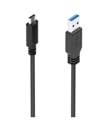 Cable usb 3.1 tipo-c aisens a107-0860/ usb tipo-c macho - usb macho/ 10gbps/ 2m/ negro