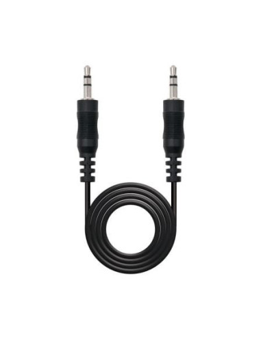 Cable estéreo nanocable 10.24.0103/ jack 3.5 macho - jack 3.5 macho/ 3m/ negro