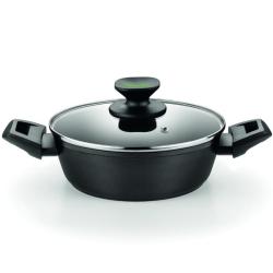 Cacerola Baja Monix Green M480528/ Ø28cm/ Aluminio forjado/ Apta para Inducción