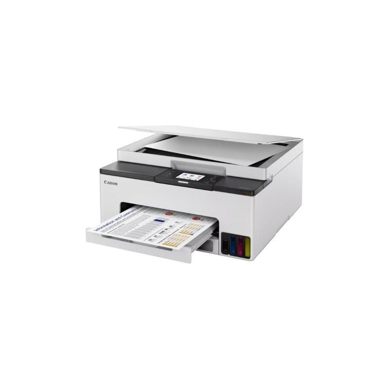 Multifunción recargable canon maxify gx1050 megatank 3 en 1 wifi/ dúplex/ pack impresora + consumibles xl/ blanca