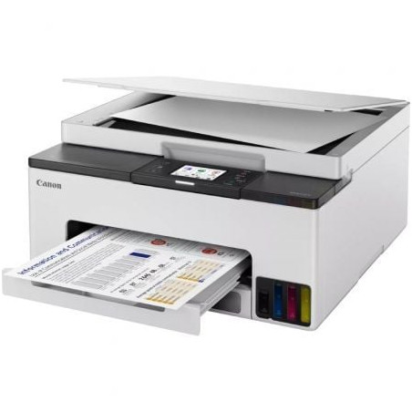 Multifunción recargable canon maxify gx1050 megatank 3 en 1 wifi/ dúplex/ pack impresora + consumibles xl/ blanca