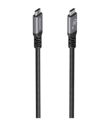 Cable usb 3.2 tipo-c aisens  a107-0992/ usb tipo-c macho - usb tipo-c macho/ hasta 60w/ 5gbps/ 10m/ negro