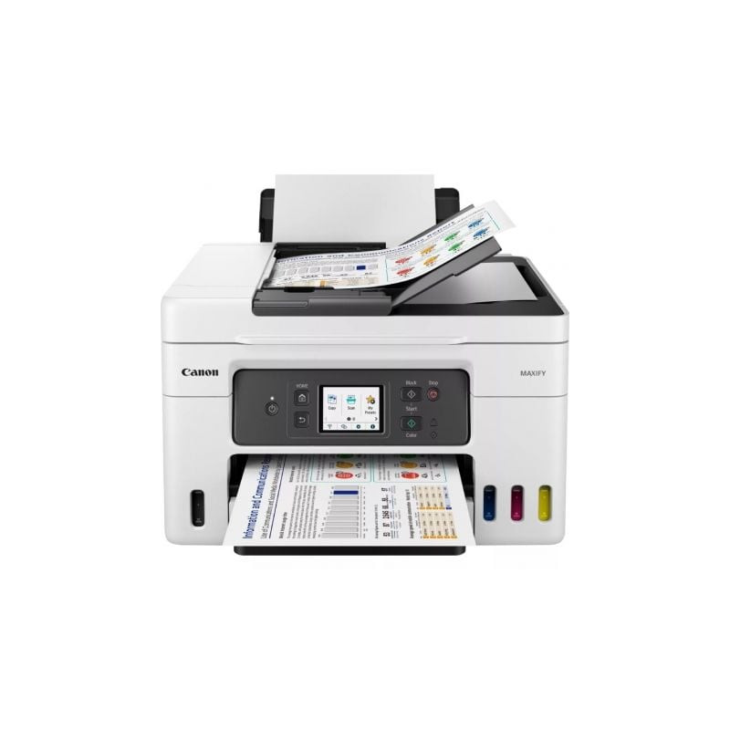 Multifunción recargable canon maxify gx4050 megatank wifi/ fax/ dúplex/ blanca