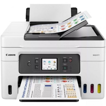 Multifunción recargable canon maxify gx4050 megatank wifi/ fax/ dúplex/ blanca