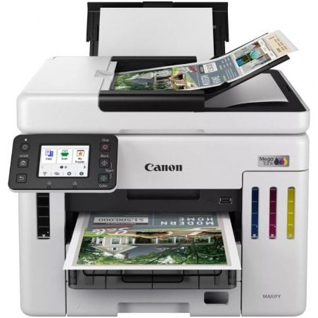 Multifunción recargable canon maxify gx7150 megatank wifi/ dúplex/ fax/ blanca