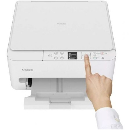 Multifunción fotográfica canon pixma ts6550i wifi/ dúplex/ blanca