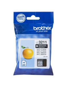 Cartucho de tinta original brother lc-3211bk/ negro
