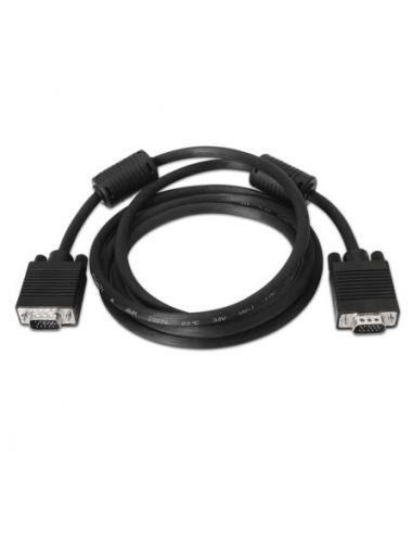 Cable svga nanocable 10.15.0101/ vga macho - vga macho/ 1m/ negro