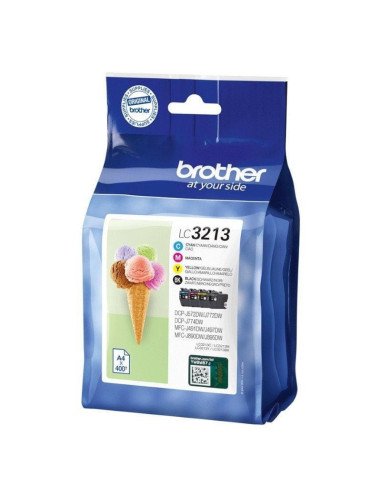 Cartucho de tinta original brother lc-3213val multipack/ cian/ magenta/ amarillo/ negro