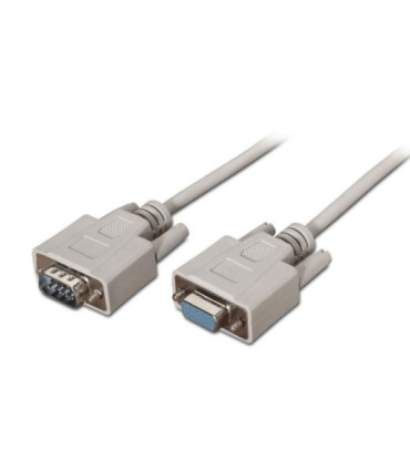 Cable serie rs232 aisens a112-0065/ db9 macho - db9 hembra/ hasta 0.15w/ 1.6mbps/ 1.8m/ beige