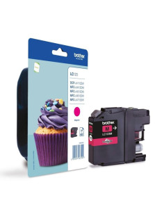 Cartucho de tinta original brother lc-123m/ magenta