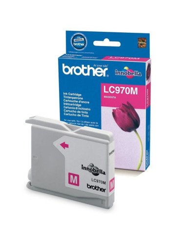 Cartucho de tinta original brother lc-970m/ magenta