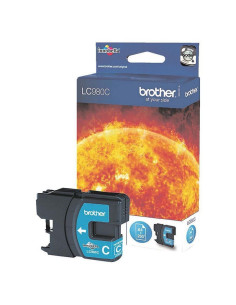 Cartucho de tinta original brother lc-980c/ cian