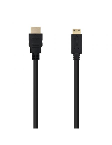 Cable hdmi nanocable 10.15.0902/ hdmi macho - mini hdmi macho/ 1.8m/ negro