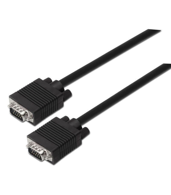 Cable svga aisens a113-0068/ vga macho - vga macho/ hasta 3w/ 10mbps/ 1.8m/ negro