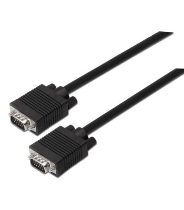 Cable svga aisens a113-0068/ vga macho - vga macho/ hasta 3w/ 10mbps/ 1.8m/ negro