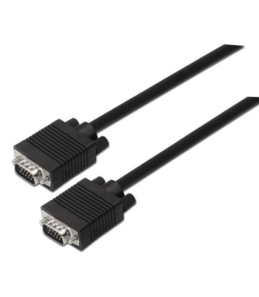Cable svga aisens a113-0069/ vga macho - vga macho/ hasta 3w/ 10mbps/ 3m/ negro