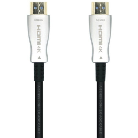 Cable hdmi 2.0 aoc 4k aisens a148-0379/ hdmi macho - hdmi macho/ 30m/ negro