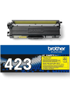Tóner original brother tn-423y alta capacidad/ amarillo