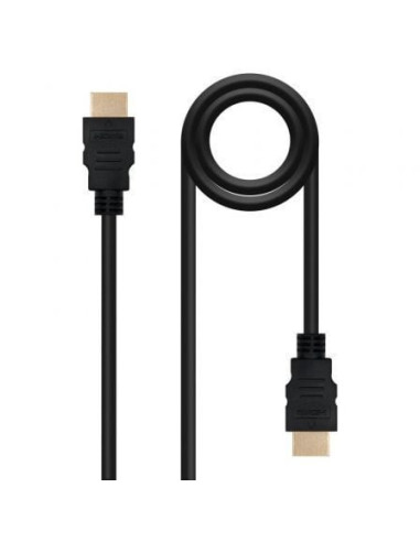 Cable hdmi 1.4 nanocable 10.15.1700/ hdmi macho - hdmi macho/ 1m/ negro