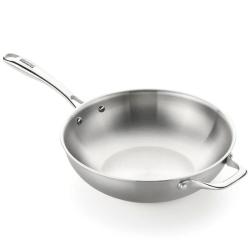 Sartén Monix Wok Planet Inox M212028/ Ø28cm/ Aluminio fundido/ Apta para Inducción