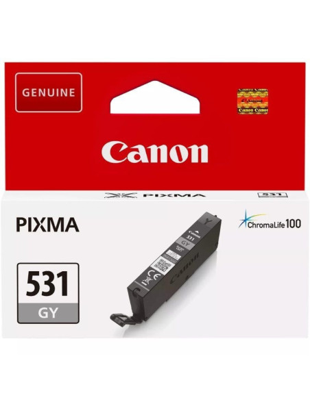Cartucho de tinta original canon cli-531gy/ gris