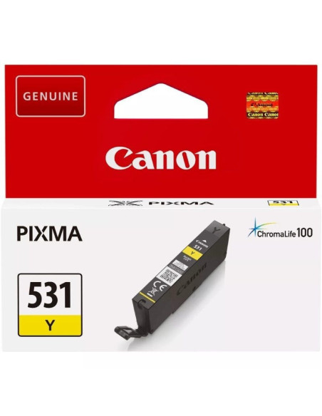 cartucho de tinta original canon cli-531y/ amarillo