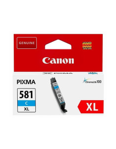 Cartucho de tinta original canon cli-581cxl alta capacidad/ cian