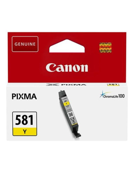 Cartucho de tinta original canon cli-581y/ amarillo