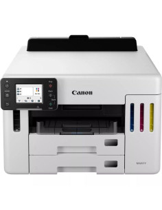 Impresora recargable canon maxify gx5550 megatank wifi/ dúplex/ blanca
