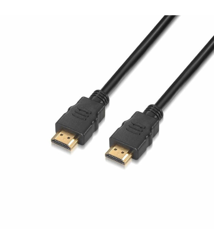 Cable hdmi 2.0 4k aisens a120-0118/ hdmi macho - hdmi macho/ 50cm/ certificado/ negro