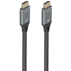 Cable hdmi 2.1 8k aisens a150-0878/ hdmi macho - hdmi macho/ 10m/ gris y negro
