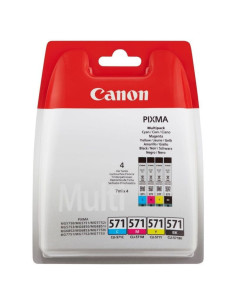 Cartucho de tinta original canon cli-571 multipack/ cian/ magenta/ amarillo/ negro