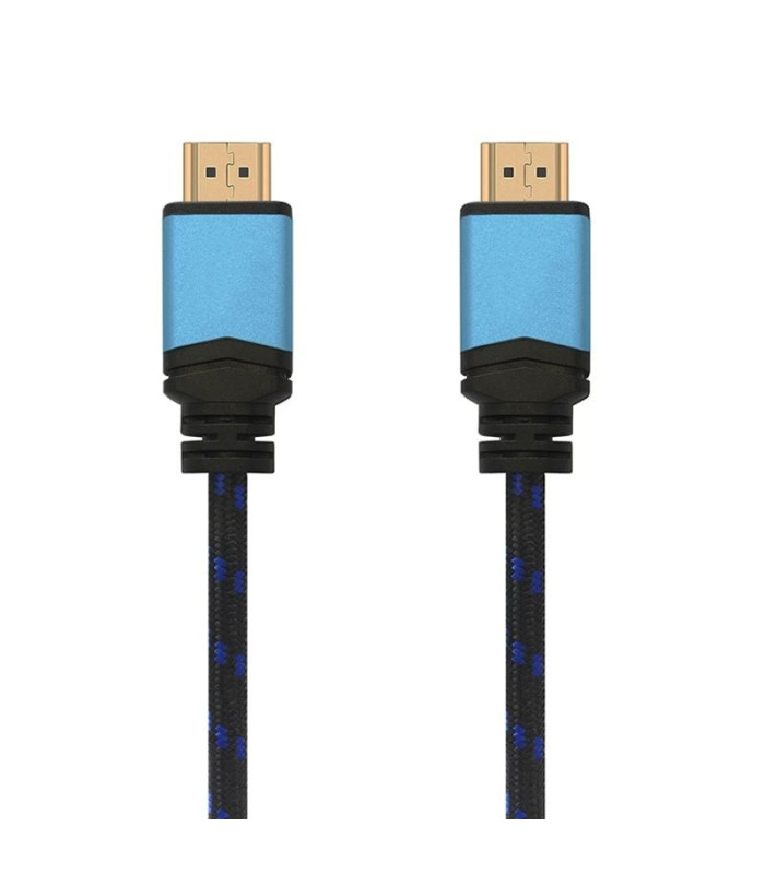 Cable hdmi 2.0 4k aisens a120-0359/ hdmi macho - hdmi macho/ 5m/ negro y azul