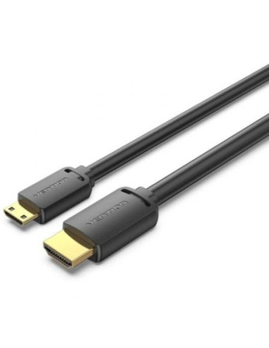 Cable hdmi 4k vention aghbg/ hdmi macho - mini hdmi macho/ 1.5m/ negro