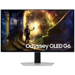 Smart Monitor Gaming Samsung OLED Odyssey G6 S27DG610SU 27'/ QHD/ 0.03ms/ 240Hz/ VA/ Regulable en altura/ Smart TV/ Plata