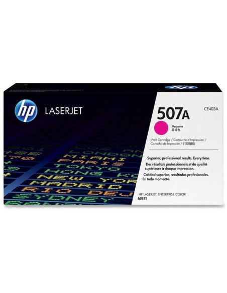 Tóner original hp nº507a/ magenta