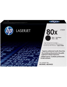 Tóner original hp nº80x xl alta capacidad/ negro