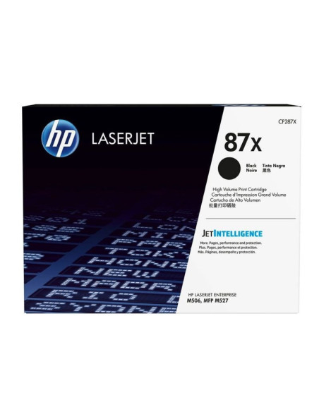 Tóner original hp nº87x xl alta capacidad/ negro