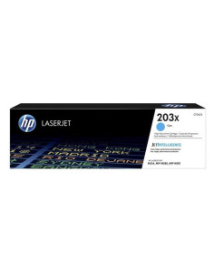 Tóner original hp nº203x xl alta capacidad/ cian